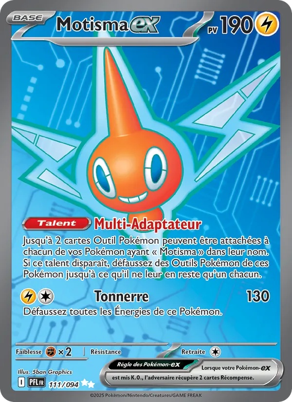 Motisma-ex 111/94 - Flammes Fantasmagoriques - Holo - Pokémon JCC