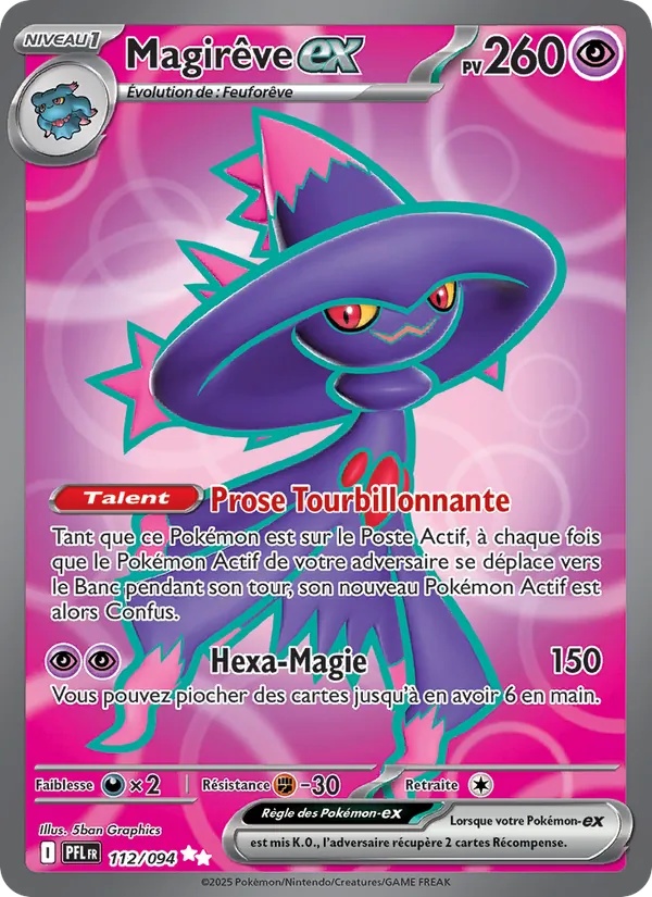 Magirêve-ex 112/94 - Flammes Fantasmagoriques - Holo - Pokémon JCC