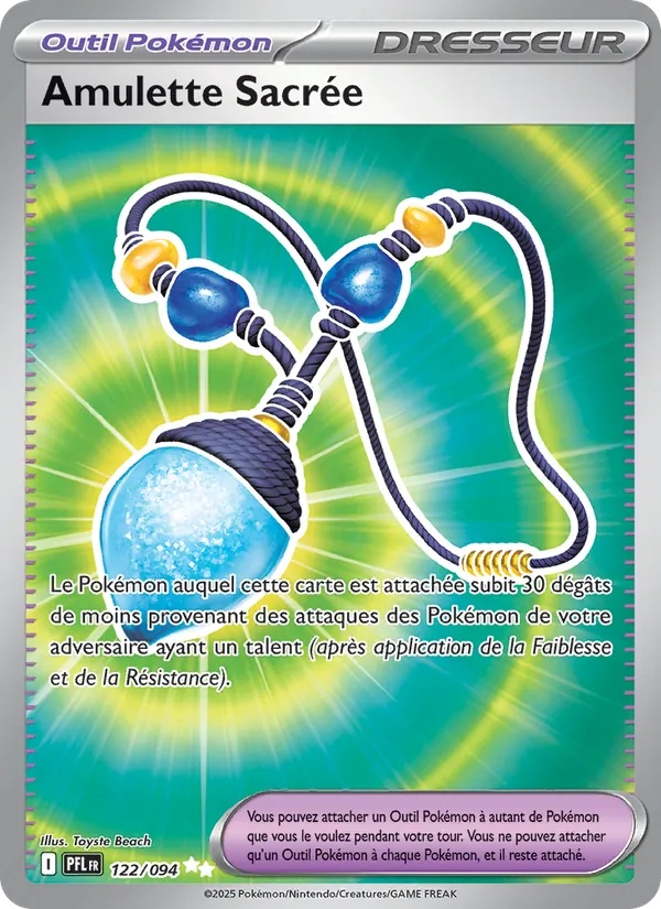 Amulette Sacrée 122/94 - Flammes Fantasmagoriques - Holo - Pokémon JCC