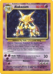 Alakazam 1/102 - Set de Base - Holo Illimité - Pokémon JCC