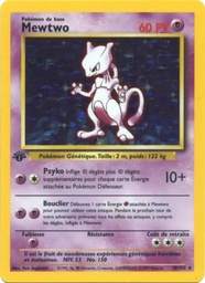 Mewtwo 10/102 - Set de Base - Holo Sans Ombre 1re Édition - Pokémon JCC