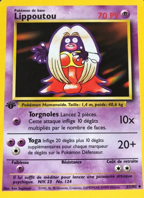 Lippoutou 31/102 - Set de Base - Illimité - Pokémon JCC