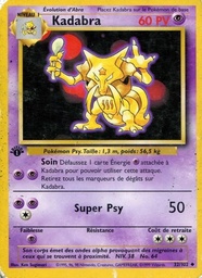 Kadabra 32/102 - Set de Base - Sans Ombre - Pokémon JCC