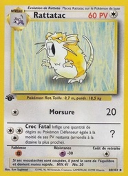 Rattatac 40/102 - Set de Base - Firstedition - Pokémon JCC