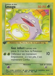Smogo 51/102 - Set de Base - Sans Ombre 1re Édition - Pokémon JCC