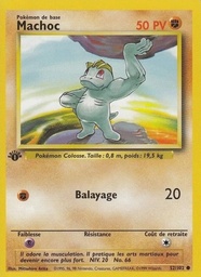 Machoc 52/102 - Set de Base - Sans Ombre - Pokémon JCC