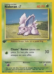 Nidoran ♂ 55/102 - Set de Base - Illimité - Pokémon JCC