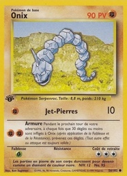 Onix 56/102 - Set de Base - Firstedition - Pokémon JCC