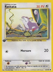 Rattata 61/102 - Set de Base - Illimité - Pokémon JCC