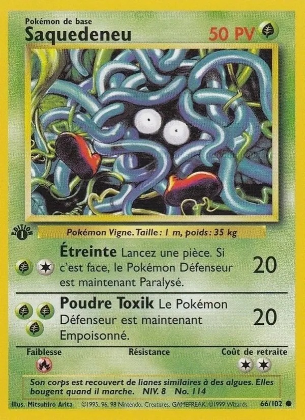 Saquedeneu 66/102 - Set de Base - Illimité - Pokémon JCC