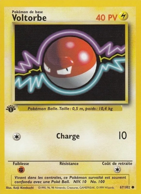 Voltorbe 67/102 - Set de Base - Firstedition - Pokémon JCC