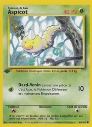 Aspicot 69/102 - Set de Base - Sans Ombre - Pokémon JCC