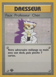 Faux Professeur Chen 73/102 - Set de Base - Firstedition - Pokémon JCC