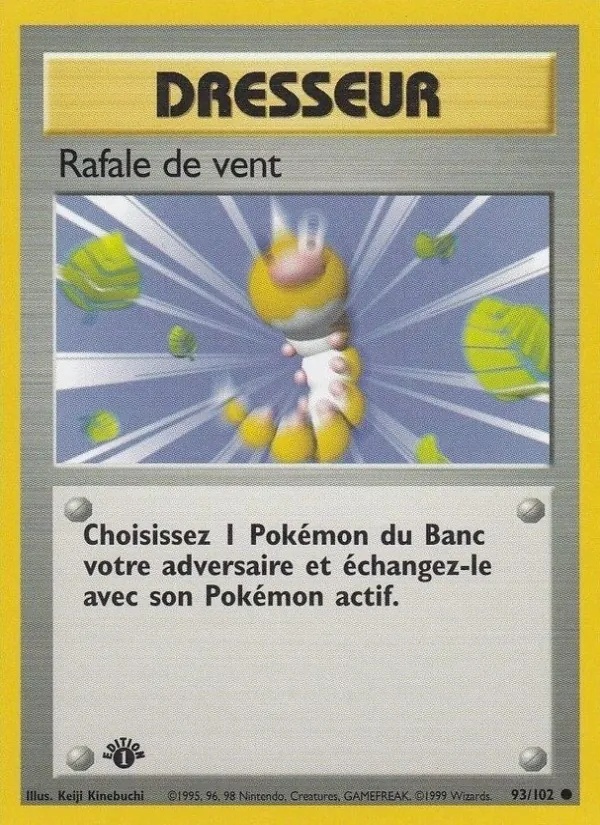 Rafale de vent 93/102 - Set de Base - Firstedition - Pokémon JCC