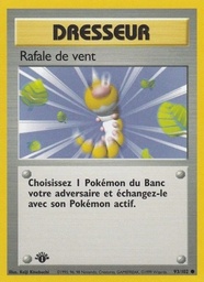 Rafale de vent 93/102 - Set de Base - Firstedition - Pokémon JCC