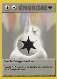 Double Énergie Incolore 96/102 - Set de Base - Firstedition - Pokémon JCC