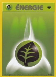 Énergie Plante 99/102 - Set de Base - Sans Ombre 1re Édition - Pokémon JCC
