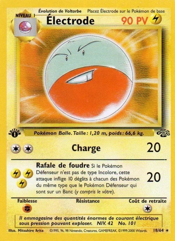 Électrode 18/64 - Jungle - 1re Édition - Pokémon JCC
