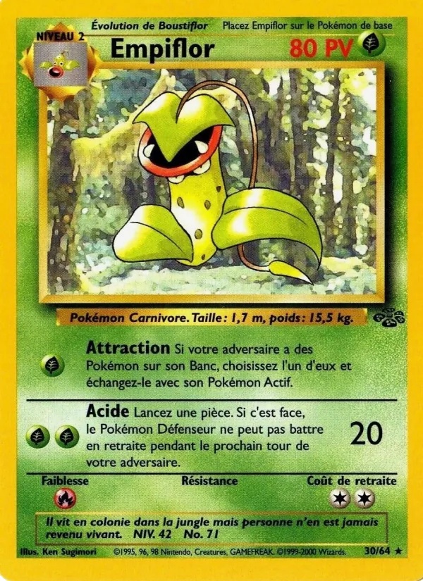 Empiflor 30/64 - Jungle - 1re Édition - Pokémon JCC