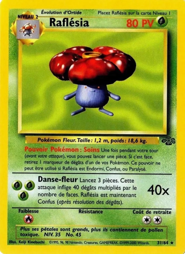 Raflésia 31/64 - Jungle - 1re Édition - Pokémon JCC