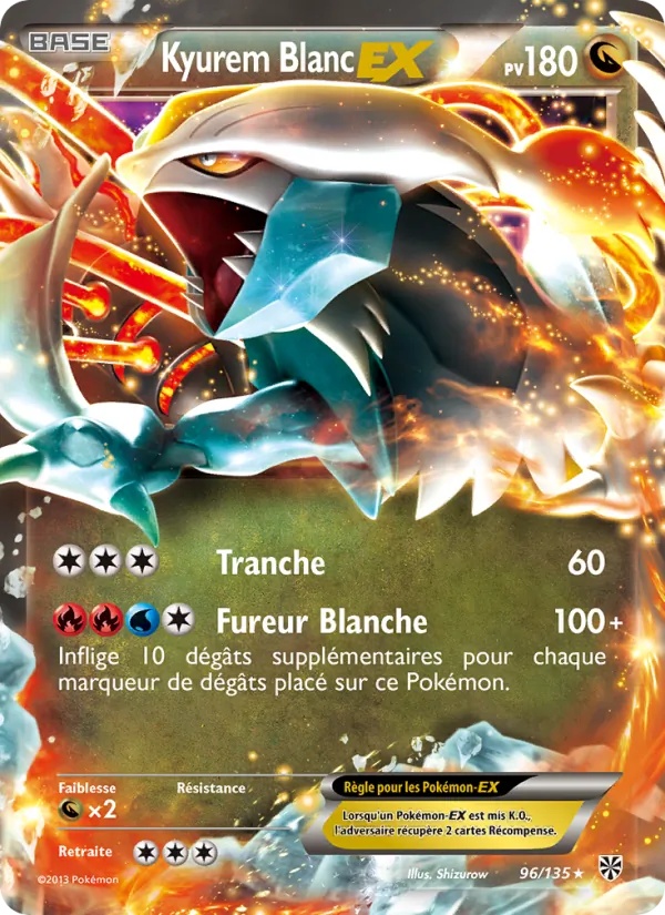 Kyurem Blanc EX 96/135 - Tempète Plasma - Pokémon JCC
