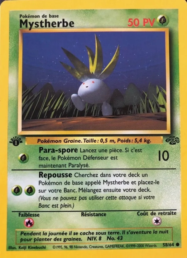 Mystherbe 58/64 - Jungle - Firstedition - Pokémon JCC