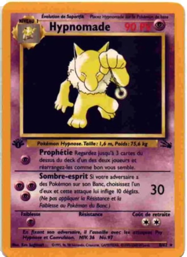 Hypnomade 8/62 - Fossile - Holo Galaxie - Pokémon JCC