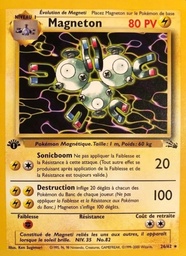 Magnéton 26/62 - Fossile - 1re Édition - Pokémon JCC