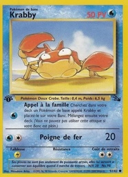 Krabby 51/62 - Fossile - Firstedition - Pokémon JCC