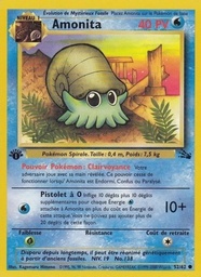 Amonita 52/62 - Fossile - Firstedition - Pokémon JCC