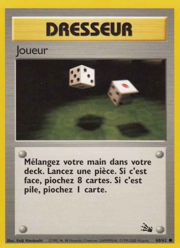Joueur 60/62 - Fossile - 1re Édition - Pokémon JCC