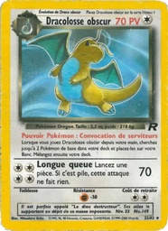Dracolosse obscur 22/82 - Team Rocket - 1re Édition - Pokémon JCC