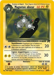 Magneton obscur 28/82 - Team Rocket - 1re Édition - Pokémon JCC
