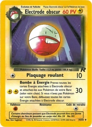 Electrode obscur 34/82 - Team Rocket - 1re Édition - Pokémon JCC