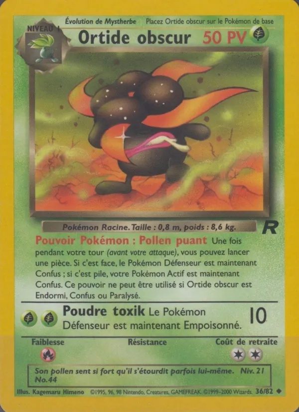 Ortide obscur 36/82 - Team Rocket - 1re Édition - Pokémon JCC