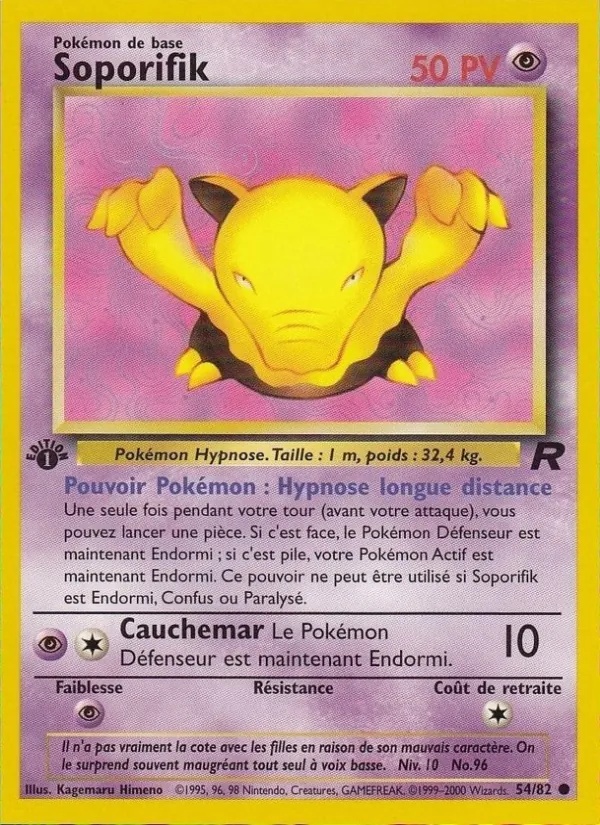 Soporifik 54/82 - Team Rocket - 1re Édition - Pokémon JCC