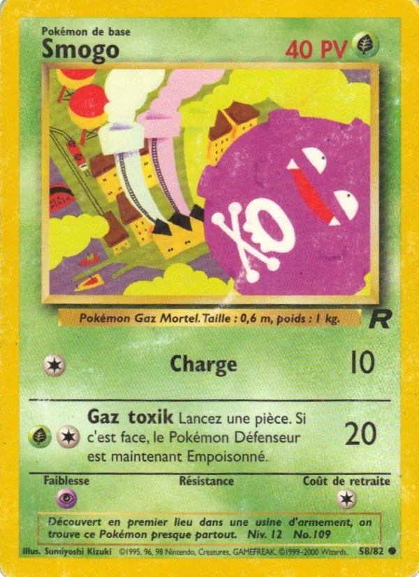 Smogo 58/82 - Team Rocket - 1re Édition - Pokémon JCC