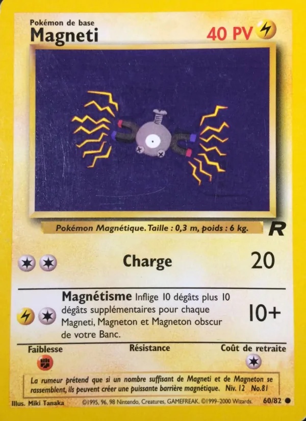 Magnéti 60/82 - Team Rocket - 1re Édition - Pokémon JCC