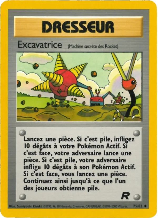 Excavatrice 75/82 - Team Rocket - 1re Édition - Pokémon JCC