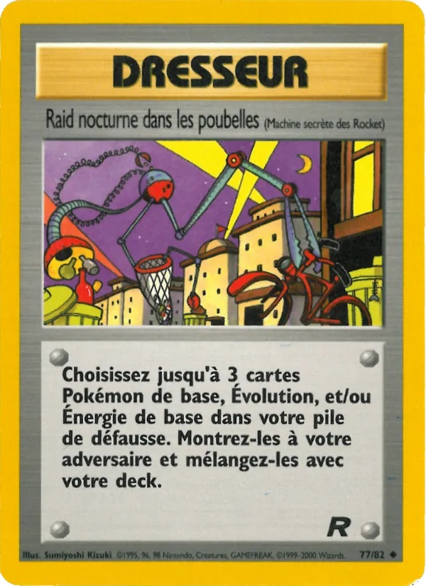 Raid nocturne dans les poubelles 77/82 - Team Rocket - 1re Édition - Pokémon JCC