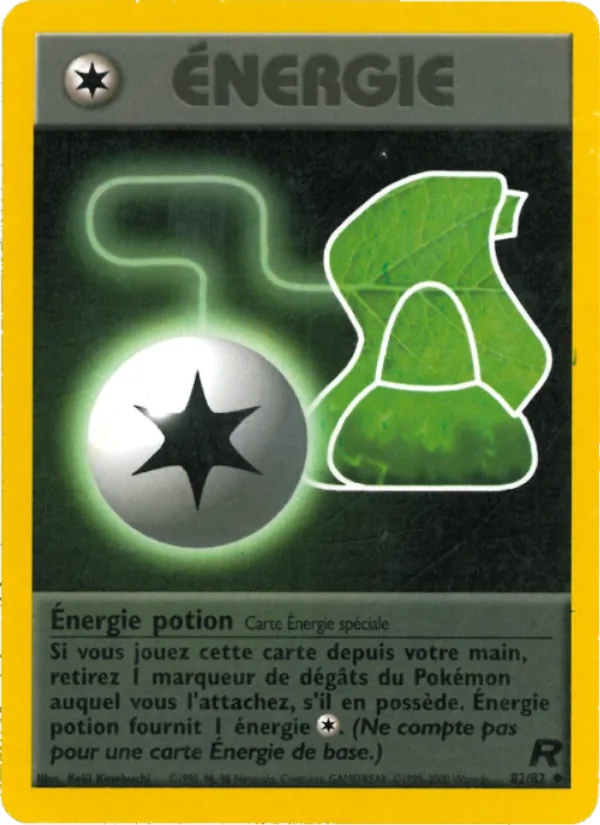 Énergie potion 82/82 - Team Rocket - 1re Édition - Pokémon JCC