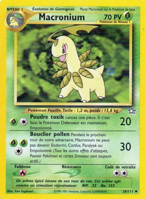 Macronium 28/111 - Neo Genesis - 1re Édition - Pokémon JCC