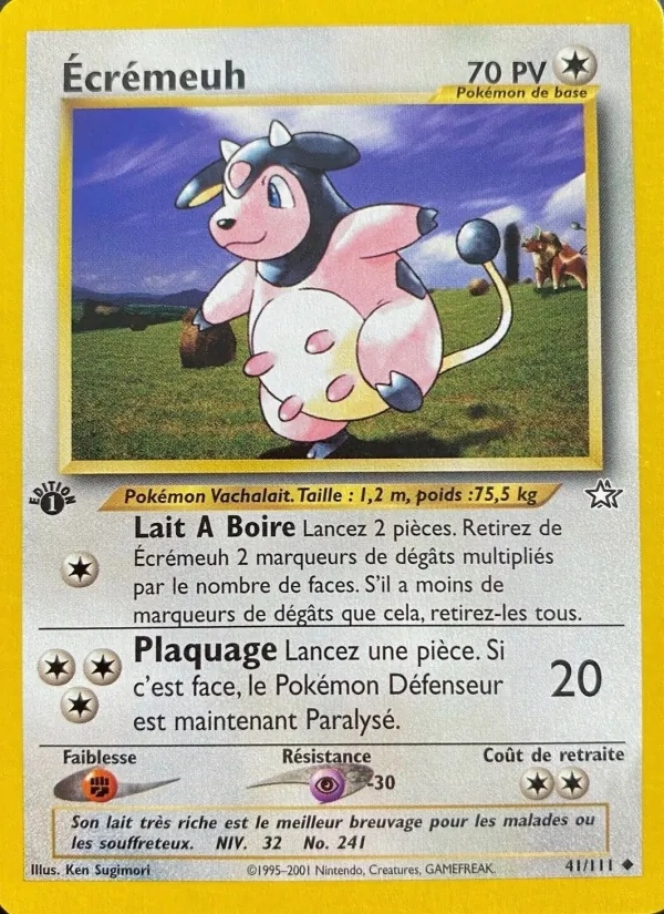 Écrémeuh 41/111 - Neo Genesis - 1re Édition - Pokémon JCC