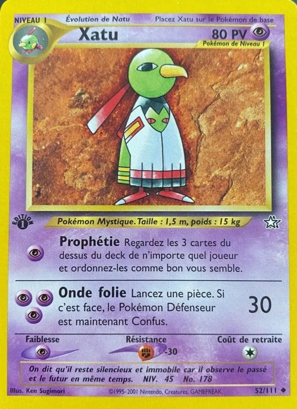 Xatu 52/111 - Neo Genesis - 1re Édition - Pokémon JCC