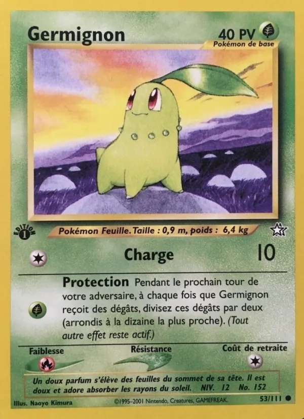 Germignon 53/111 - Neo Genesis - 1re Édition - Pokémon JCC