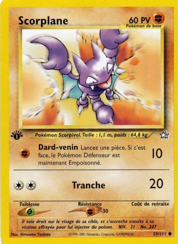 Scorplane 59/111 - Neo Genesis - 1re Édition - Pokémon JCC