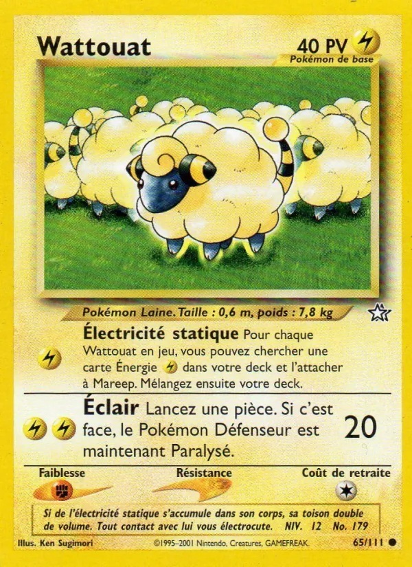 Wattouat 65/111 - Neo Genesis - 1re Édition - Pokémon JCC