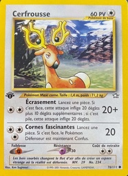 Cerfrousse 76/111 - Neo Genesis - 1re Édition - Pokémon JCC