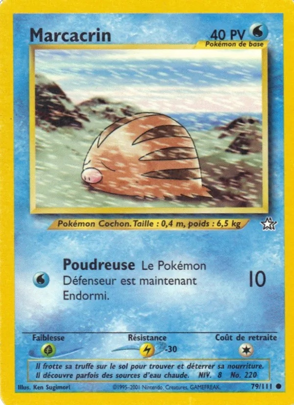Marcacrin 79/111 - Neo Genesis - 1re Édition - Pokémon JCC