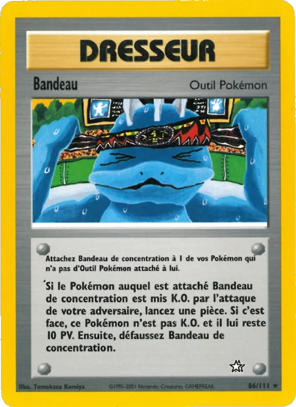 Bandeau 86/111 - Neo Genesis - 1re Édition - Pokémon JCC